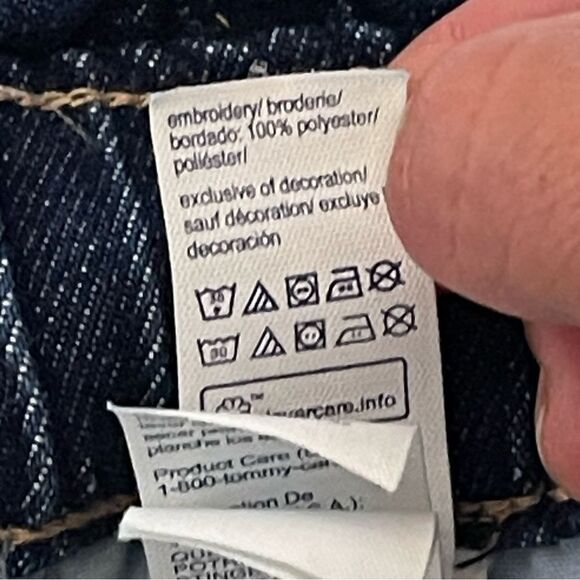 Tommy Hilfiger Paperbag High Rise Jean Size 8 Logo - Picture 11 of 11